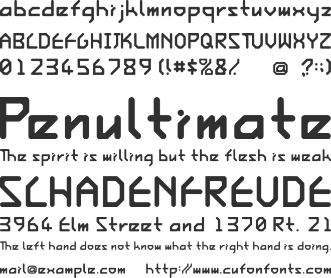 Ishi font preview