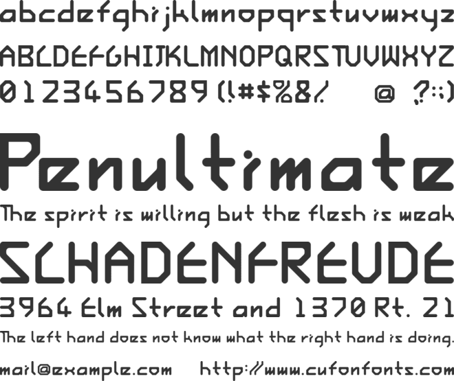 Ishi font preview