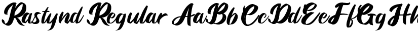 Rastynd font download