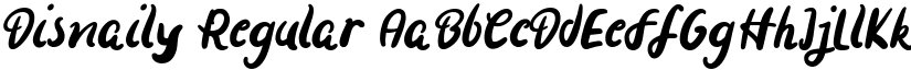 Disnaily Regular font