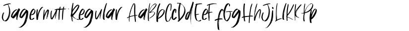 Jagernutt Regular font