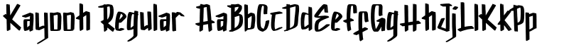 Kayooh Regular font