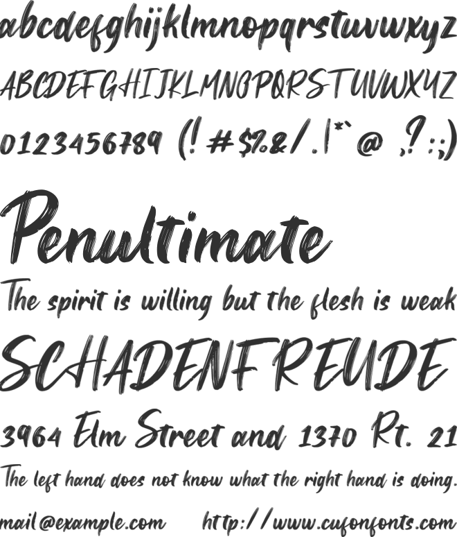 Sunquish font preview