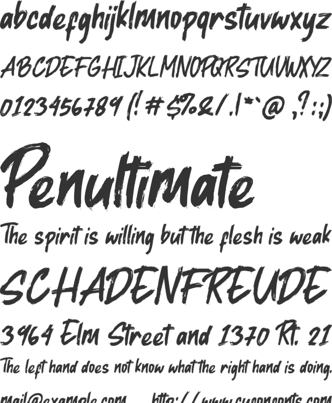 Byonlhy font preview