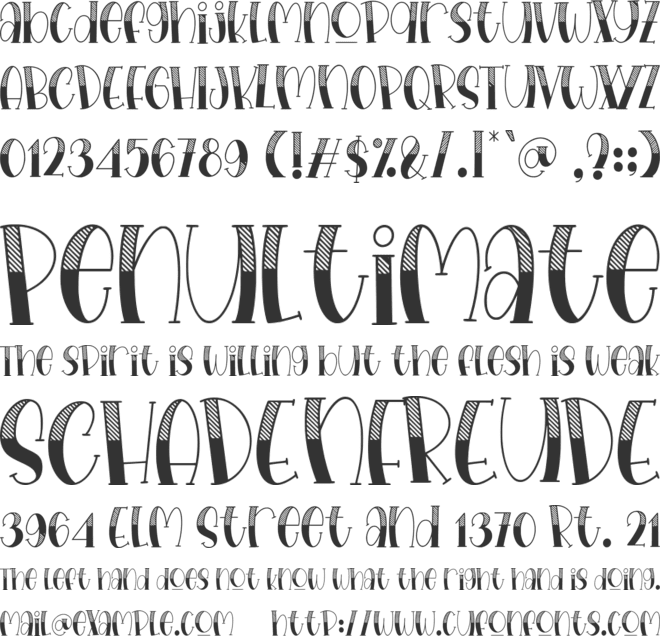 Hailyland font preview