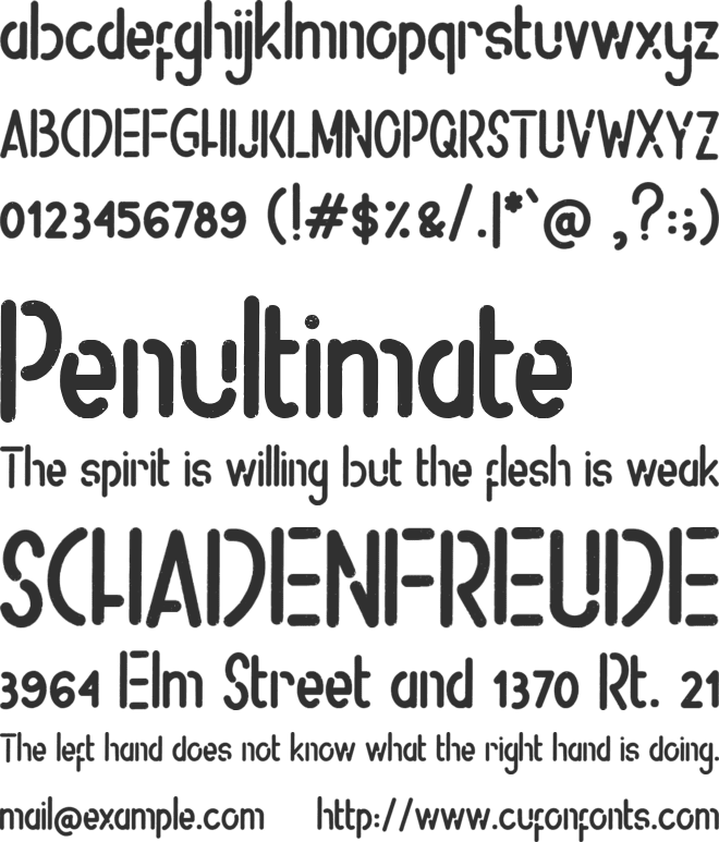 Helomate font preview