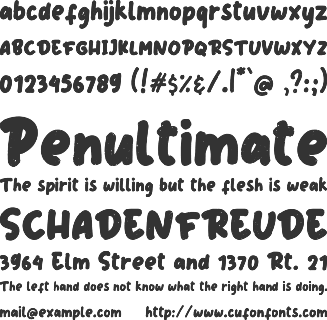 Kinderland font preview