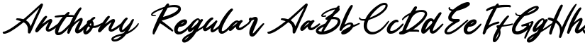 Anthony Regular font