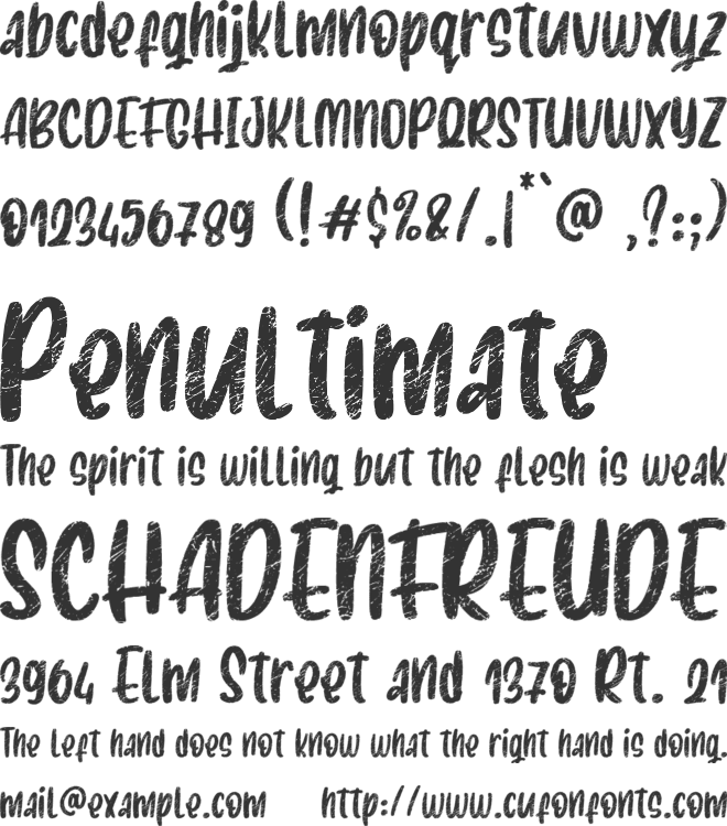 Gasthyon font preview