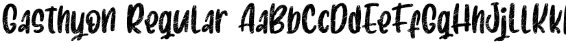 Gasthyon Regular font