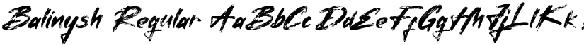 Balinysh font download