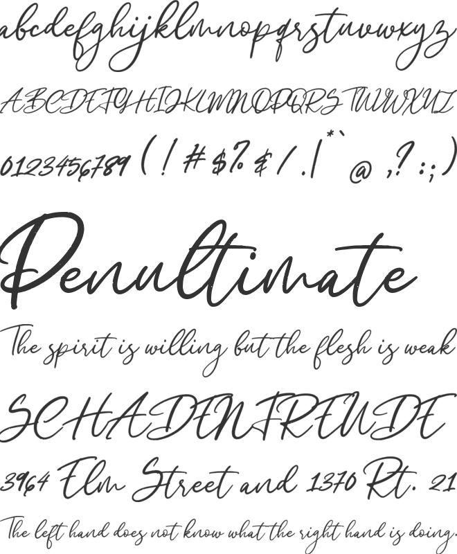 Halymon font preview