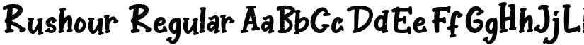 Rushour font download