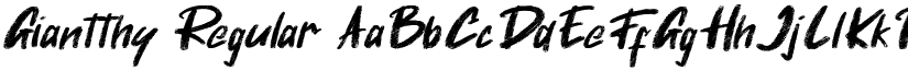 Giantthy Regular font
