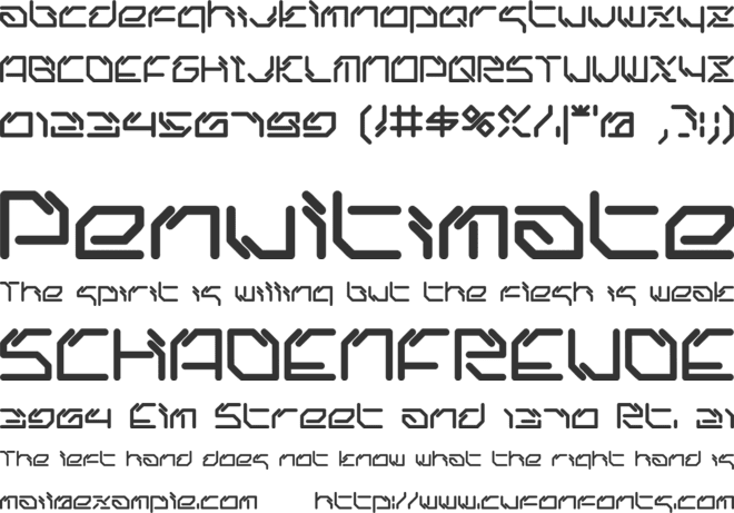 LTR-06: Artcore font preview