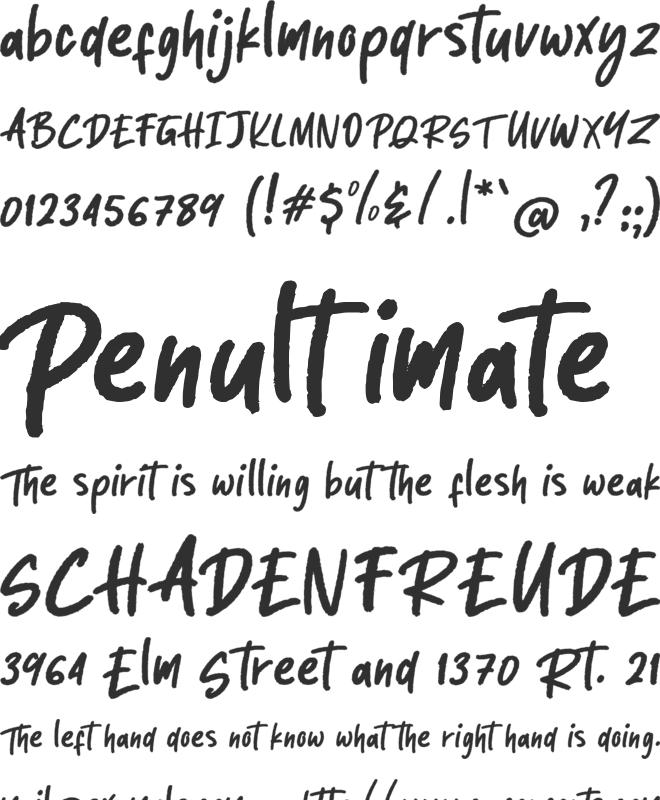 Rintjany font preview