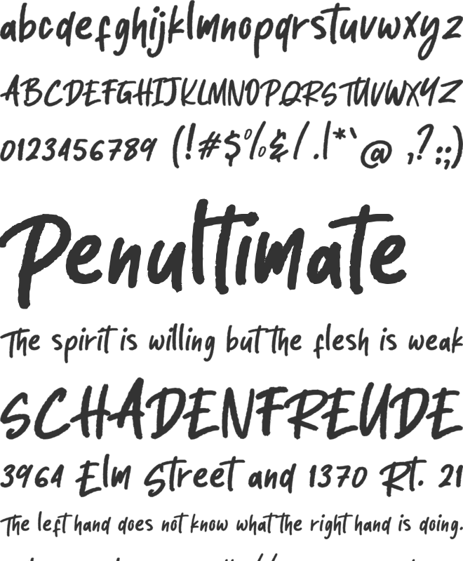 Rintjany font preview