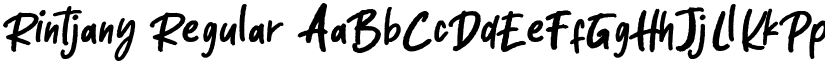Rintjany Regular font