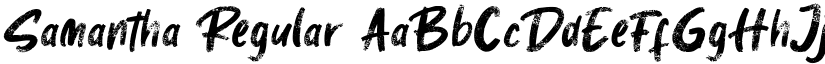 Samantha Regular font