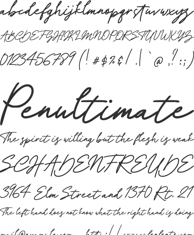 Thermosd font preview