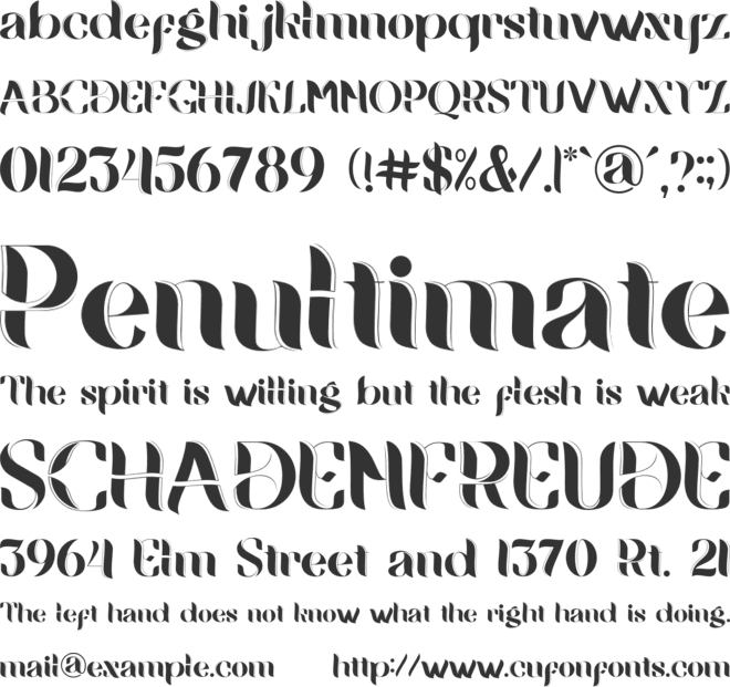 Raugi Font font preview