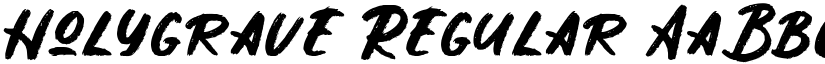 Holygrave Regular font