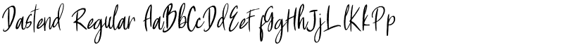 Dastend Regular font