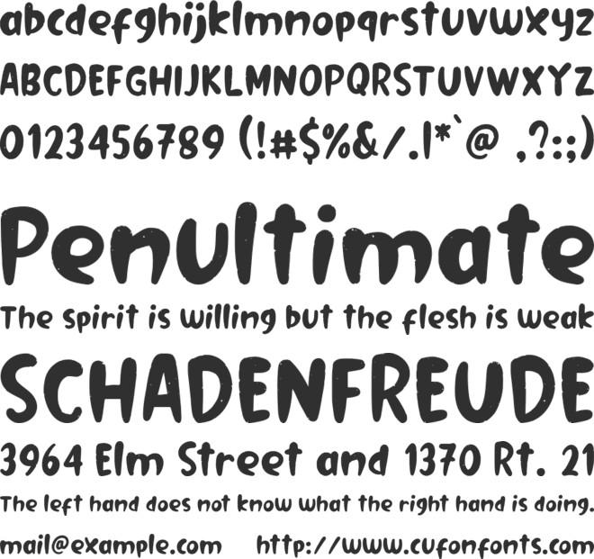 Hellobay font preview