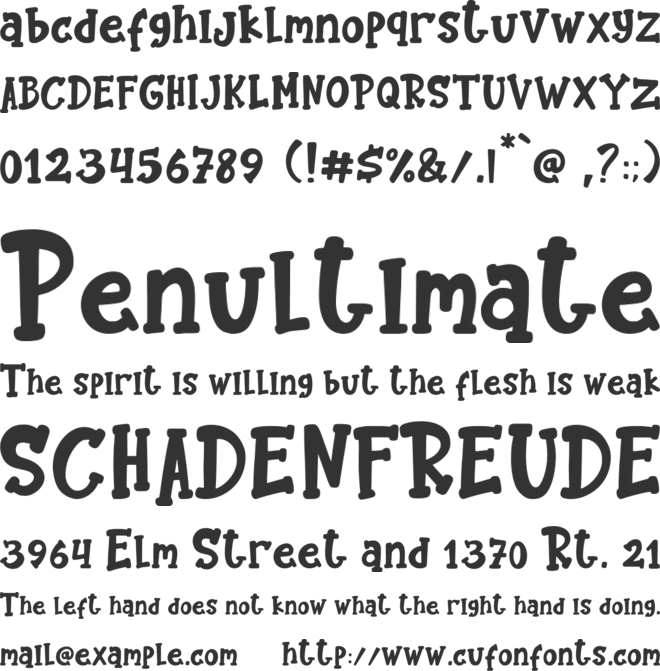 Pumkins Halloween font preview