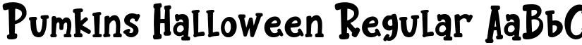 Pumkins Halloween Regular font