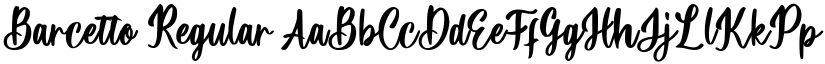 Barcetto Regular font