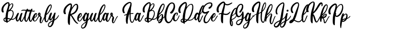 Butterly Regular font