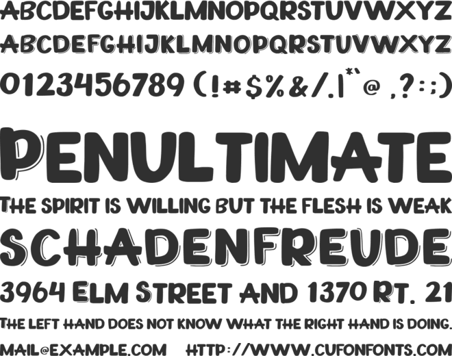 Playfull font preview
