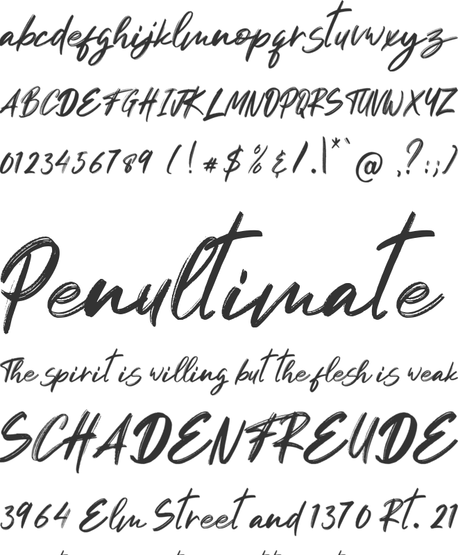Gondala font preview