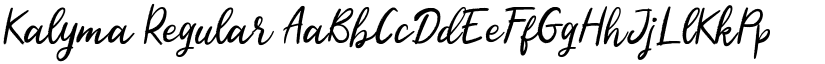 Kalyma Regular font