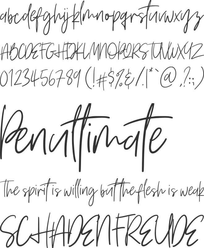 Vesterly font preview