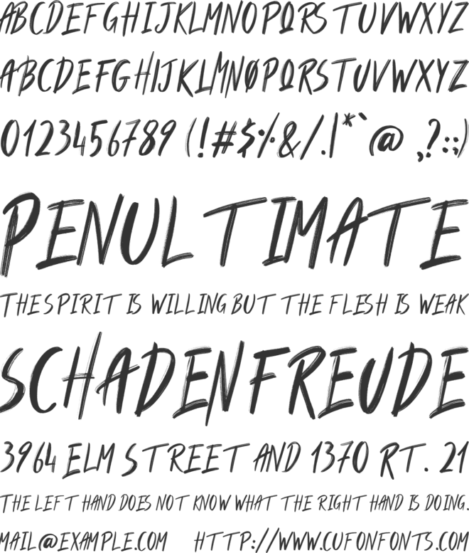 Humbolt font preview