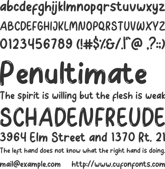 Googlynes font preview