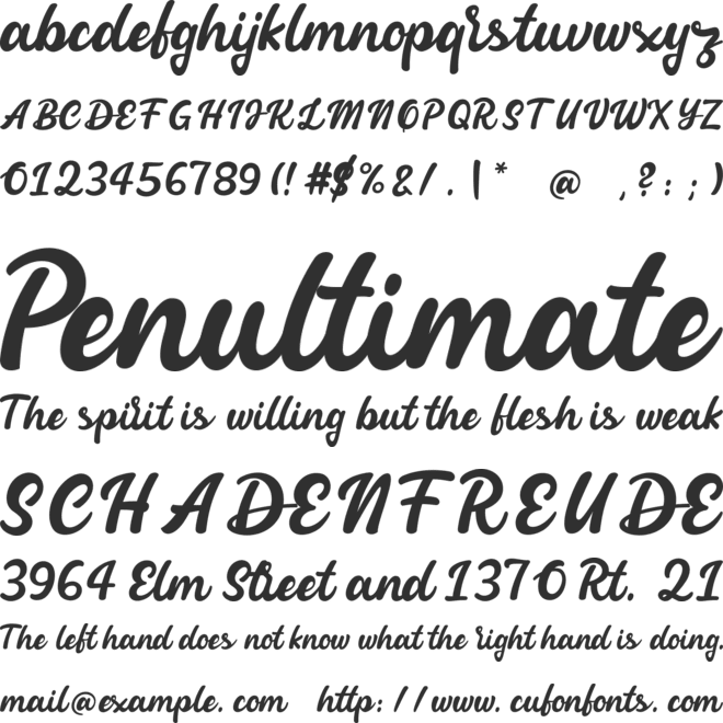 Sweet Chili font preview