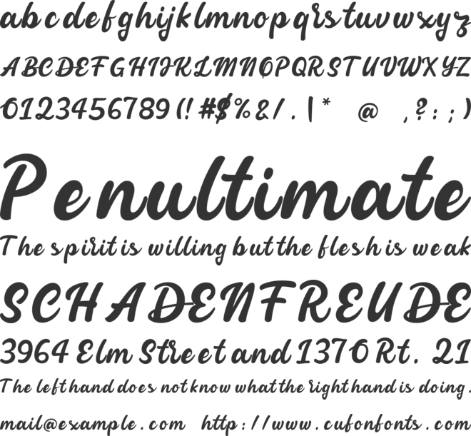 Sweet Chili font preview