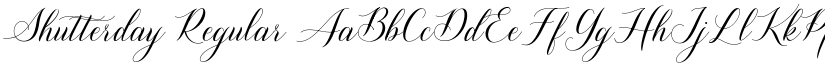 Shutterday Regular font