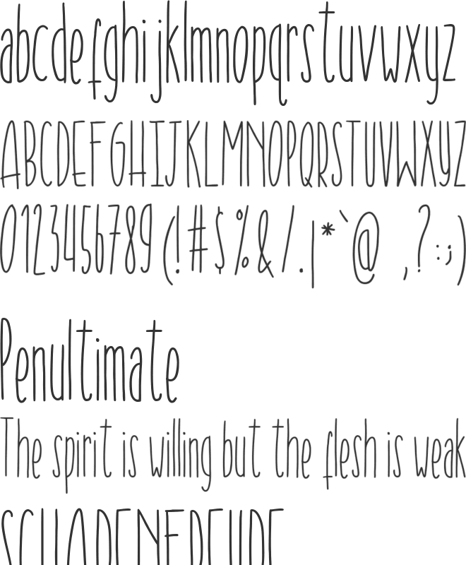 Hai Allison font preview