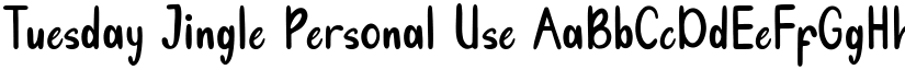 Tuesday Jingle font download