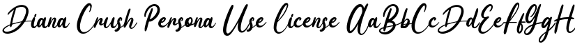 Diana Crush Persona Use License font