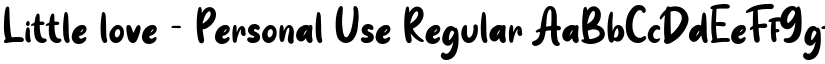 Little love - Personal Use font download