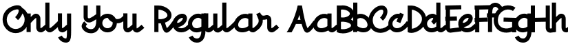 Only You Regular font