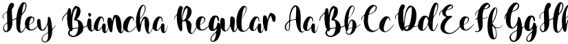 Hey Biancha Regular font