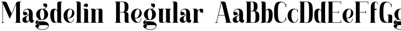 Magdelin Regular font