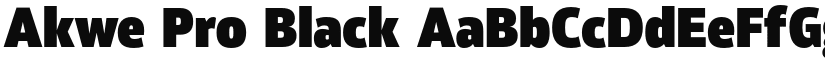 Akwe Pro Black font