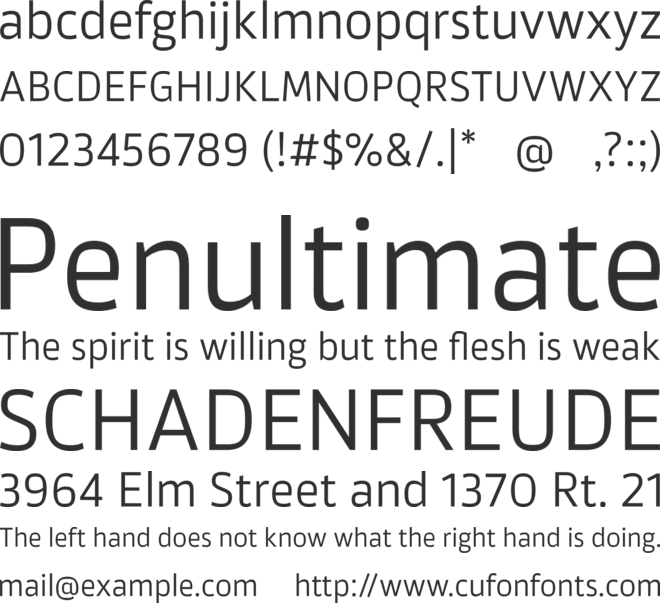 Akwe Pro font preview